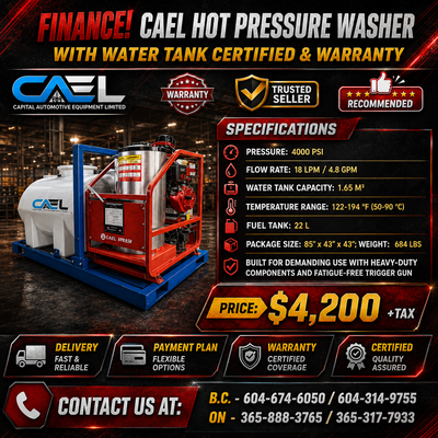 Finance!New CAEL Hot Pressure Washer with Water Tank Certified & Warranty CAEL Hot Pressure Washer w...