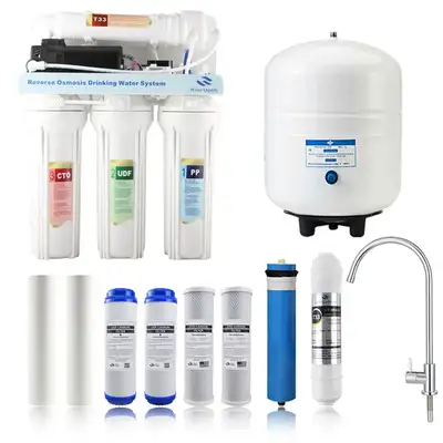 NEW 5 STAGE REVERSE OSMOSIS DRINKING WATER FILTER SYSTEM 1027421, View more