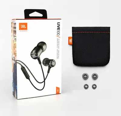 JBL LIVE100 3.5mm Wired Earphones Stereo Sound Line Control, View more