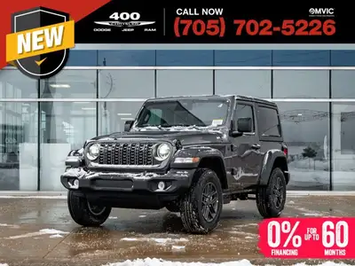 Welcome to 400 Chrysler Dodge Jeep Ram. The 2026 Jeep Wrangler is a brand new, iconic 4x4 SUV built...