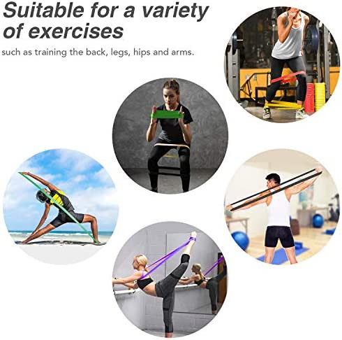 Zacro Pull up Assist Bands 5 Packs Exercise Resistance Bands
