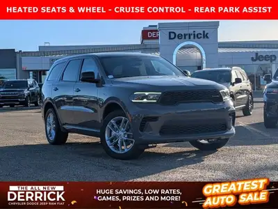 The 2026 Dodge Durango GT delivers bold styling and everyday versatility in a confident SUV package....