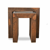 Zen Side Table Set - Wooden Side Tables Night Stand