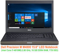 Dell Precision M4800 Workstation Win10 Pro - 16GB - 1TB SSD 15.6