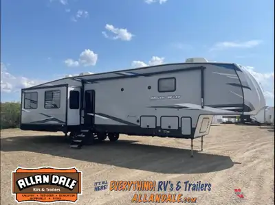 Forest River Arctic Wolf 3880 Suite King Bed, Bunk Slide, Rear Living, Fireplace & More! 2021 Forest...