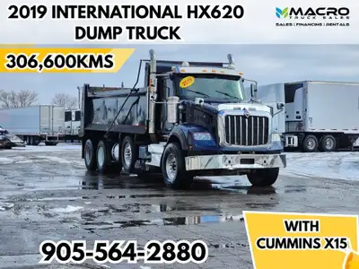 Welcome to Macro Truck Sales! 2019 International HX620 Dump truck 306,600 Kms Cummins X15 HP 505 Rat...
