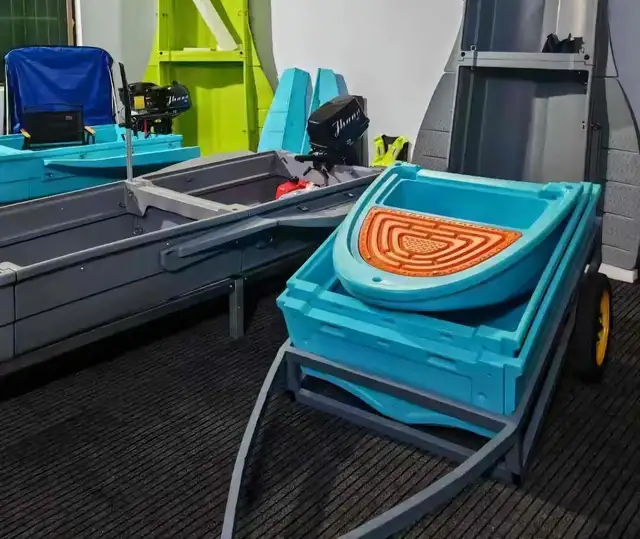 Folding Boat Fits Into a Car, No Trailler or Parking Sopt Needed ...