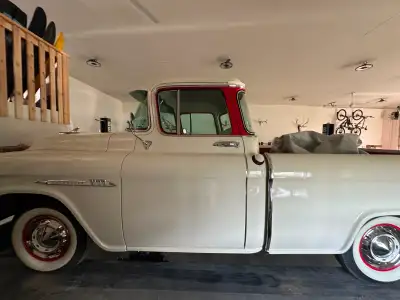 1955 Chevrolet Cameo, recently restored, exterior, Chrome, glass, rubber. 6 cylinder, 4 speed. Inter...