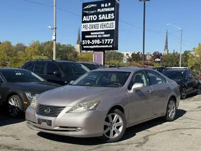 2009 LEXUS ES 350 Luxury • Comfort • Reliability Beige Leather Interior Wood Grain Trim Backup Camer...