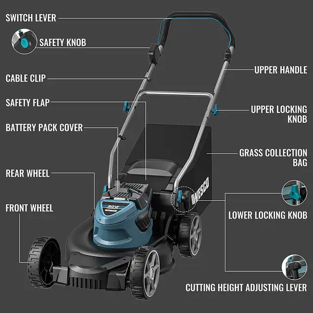 POWERFUL 60 Volt Cordless Lawn Mower - SUMMER CLEARANCE $19963436970041857122
