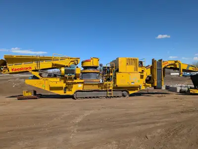 2018 Keestrack H6E Cone & Screen Deck Self Contained Tracked Cone Crusher Engine HRS: 4,790 Major wo...