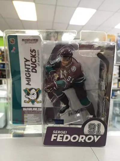 Sergei Fedorov 91 Mighty Ducks NHL McFarlane Toys Spawn, View more