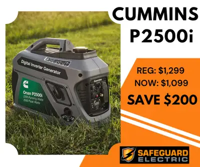 NOW: $1099 + applicable fees REG: $1299 + applicable fees SAVE: $200 The 2500i is designed to go whe...