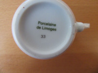 Divers tasses et sous- tasses porcelaine de limoge