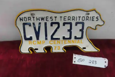 Northwest Territories RCMP Centennial 1973 Plate, View more