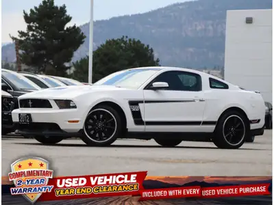 2012 FORD MUSTANG BOSS 302 - NO ACCIDENTS - BC VEHICLE - 6-SPEED MANUAL - KEYLESS ENTRY - MOUNTED ST...