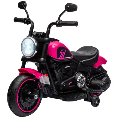 6V Kids Motorcycle with Training Wheels, Foot Pedal, Headlight,, View more