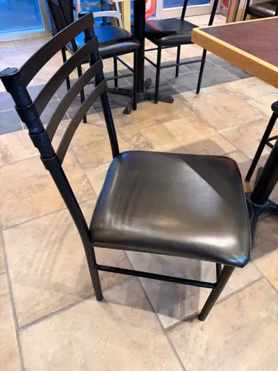 Restaurant tables and chairs for sale Tables are 2'x2' for $45 each Chairs $35