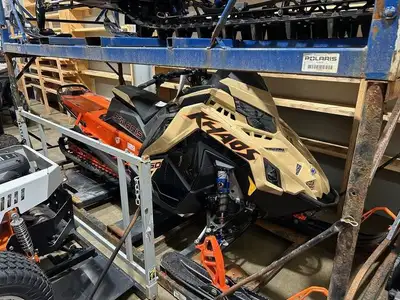 2024 Polaris 850 RMK Khaos Slash 155 Gloss Black/Military Tan/Orange BurstUNMATCHED FUN FACTOR IN AN...