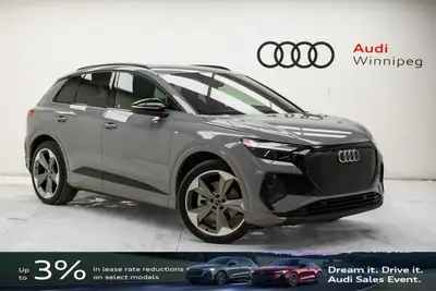 This Audi Q4 e-tron boasts a Electric engine powering this Automatic transmission. Window Grid And R...