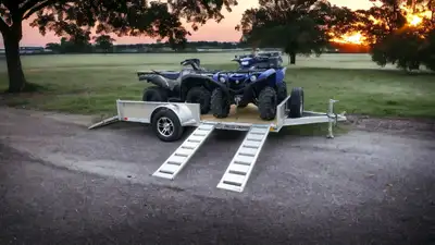 Welcome to Canadian Made Trailers! BRAND NEW 2026 ALUMINUM ATV / SLED /MOTORCYCLE OR UTILITY TRAILER...