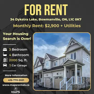 Beautifully Updated Executive End-Unit Townhome