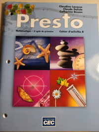 Cahier d’activités scolaire mathématique ‘PRESTO’ 3e cycle du pr Laval / North Shore Greater Montréal Preview