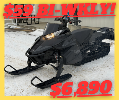 MAJOR PRICE REDUCTION!! PAYMENTS AS LOW AS $59 BI WKLY! 2016 ARCTIC CAT M 8000 LTD ES 162 3.0” TRACK...