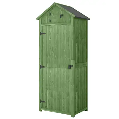 30" x 21" x 71" Garden Storage Shed, Outdoor Tool Utility Storag, View more