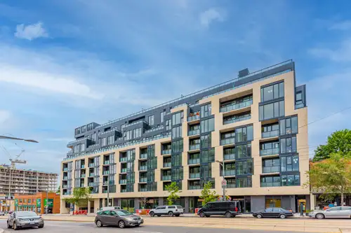 Sun-filled 2-bedroom, 2-bath suite in a contemporary, recently built building, featuring a smart, ef...
