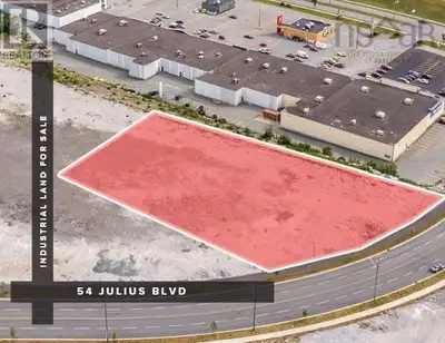 2.5 acres of industrial-zoned land, with a majority pad-ready lot, located at 54 Julius Blvd off Cha...