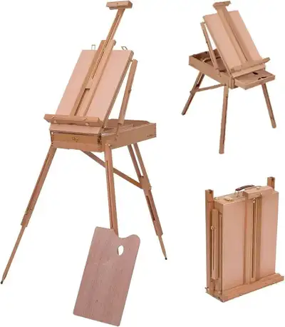 BRAND NEW - NEW 72.4" French Easel, Foldable Painting Easel Stan, View more