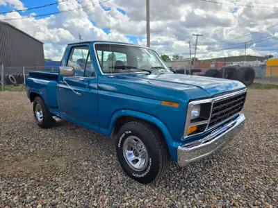 1981 Ford F-100 Step Side, regular cab. Nice truck in driver condition with newer paint with very fe...