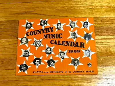1969 Country Music Calendar of the Stars, View more