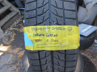 4 tires of Bridgestone 205/55/16 winter tires w/rims off Subaru