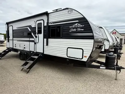 This was our best selling trailer with bunks in 2025. It features a king bed up front, 2 double wide...