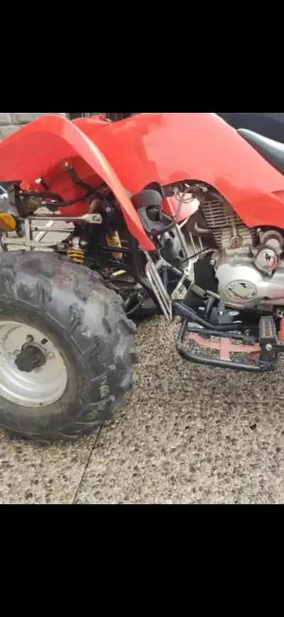 Up for grabs CATAN atv Recent tune up and new battery, fires right up electric start with neutral li...