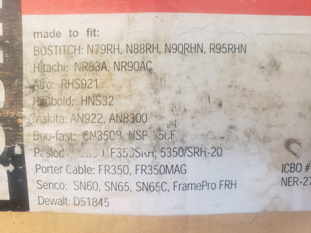 Bostitch 21 degree plastic collated round head stick nails in Other Business & Industrial in Edmonton - Image 4