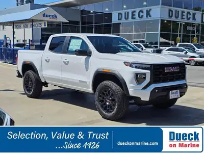 Our 2026 GMC Canyon Elevation Crew Cab 4X4 with the Premium Pack is ready for action with rugged cap...