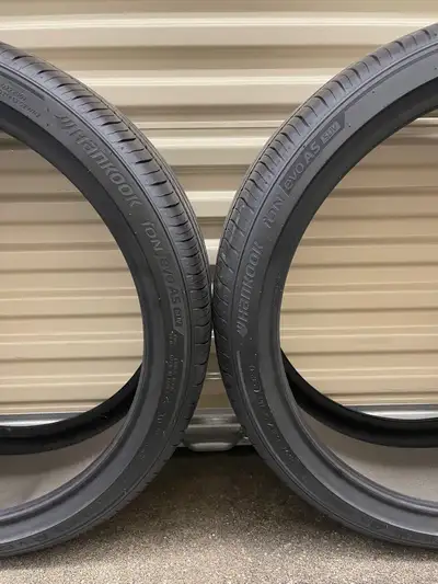 Pair2: 255/35R21 98W XL Hankook Ventus Ion Evo AS SUV IHO1A. FIRM $530: Two Used EV (Sound Absorber)...