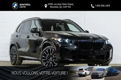*English below* *Français:* Ce BMW X5 xDrive40i 2024, affichant 50 125 km, provient d'un seul propri...