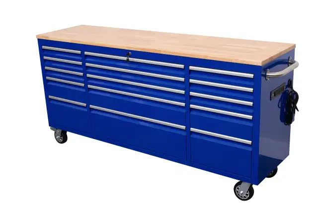 NEW 6 FT 15 DRAWER TOOL BENCH WORKBENCH WITH POWER & USB in Tool Storage & Benches in Saskatoon - Image 8