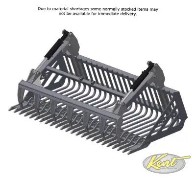 Welcome to Kent Farm Supplies Limited! Regular Duty Stone Fork with Retainer Style Tine & Skidsteer...