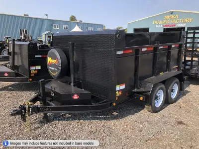 Miska Roofing Contractor Heavy Duty Dump Trailers - Made in Canada 5 Ton Roofing Dump Trailer - Just...