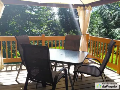 ouvert pour visite FIN MAI 2026 chalet 3 saisons en bois rond (style ma cabane au canada) date de co...