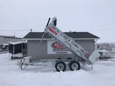 N&N STORM SERIES 6'x12' TANDEM AXLE GALVANIZED DUMP TRAILER: 5 TON Why settle for less when you can...