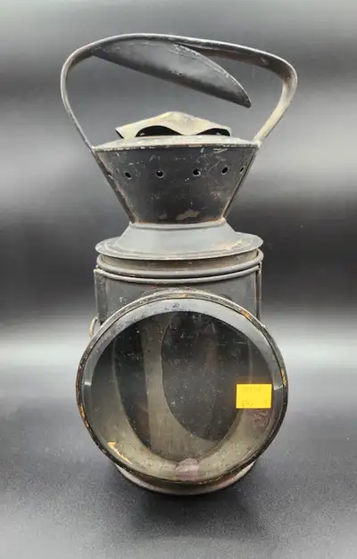 Hiram Piper Red/Blue Railroad Lantern, View more