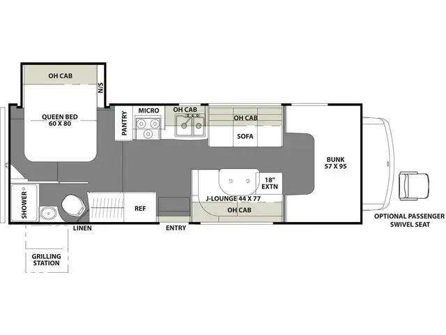 2020 Coachmen Freelander 26DS 1 extension Classe C 27 pieds in RVs & Motorhomes in Laval / North Shore - Image 4