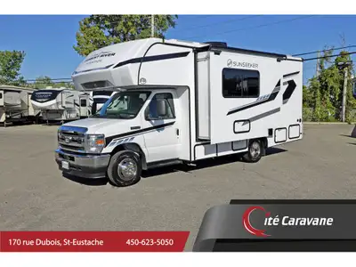 Forest River Sunseeker 2150 1 extension CLASSE C Tissu : Lava , boiseries :River teak , , Prise 30AM...