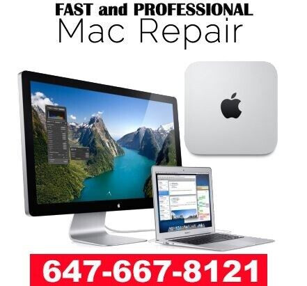 ★ APPLE REPAIR ★ MacBook Pro Air iMac display,OS,battery fix+ in Laptops in Markham / York Region
